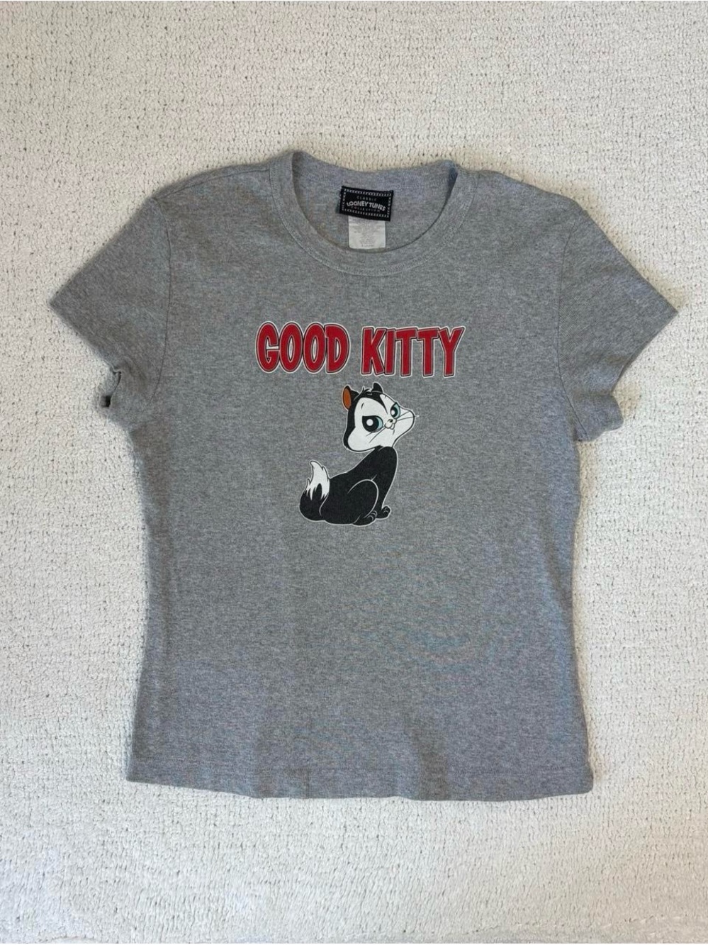 Y2K Looney Tunes good kitty gone bad baby tee